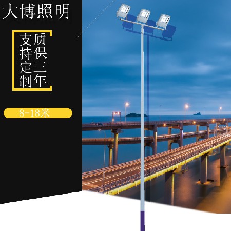 LED中桿燈6米8米10米12米15米三火路燈藍球場廣場足球場廠家批發