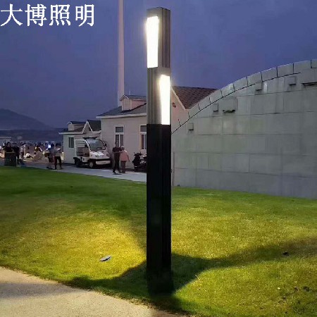 雙子星款現(xiàn)代庭院燈戶外江邊散步路照明特色LED鋁型材庭院燈批發(fā)